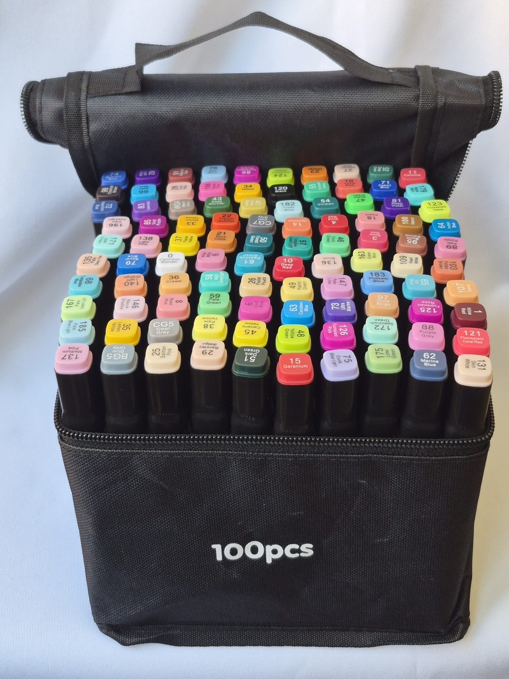 NEW 100pcs Colors Art Drawing Markers Set Kids Adults Dual Tip Alcohol Marker